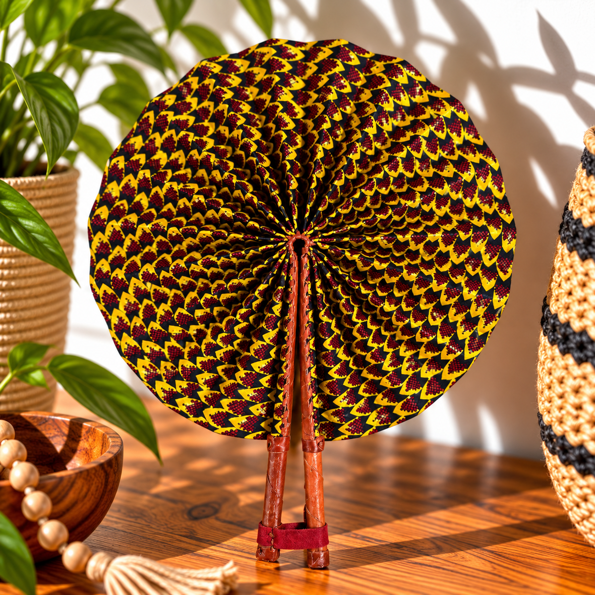 African Fabric Fan