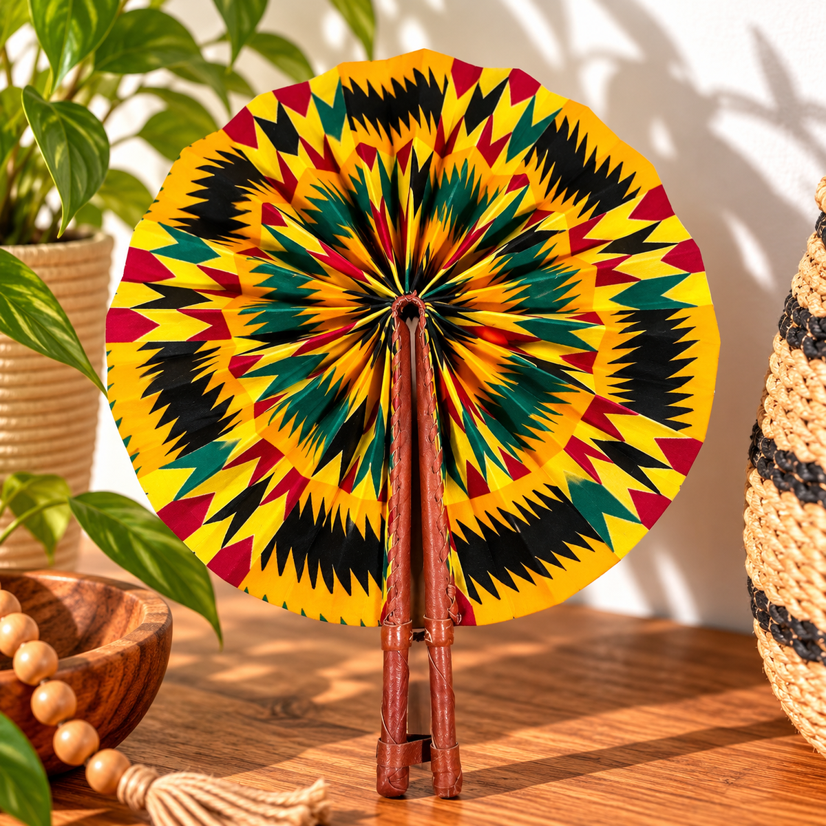 African Fabric Fan