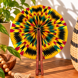 African Fabric Fan