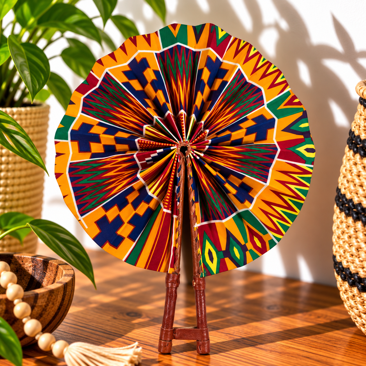 African Fabric Fan