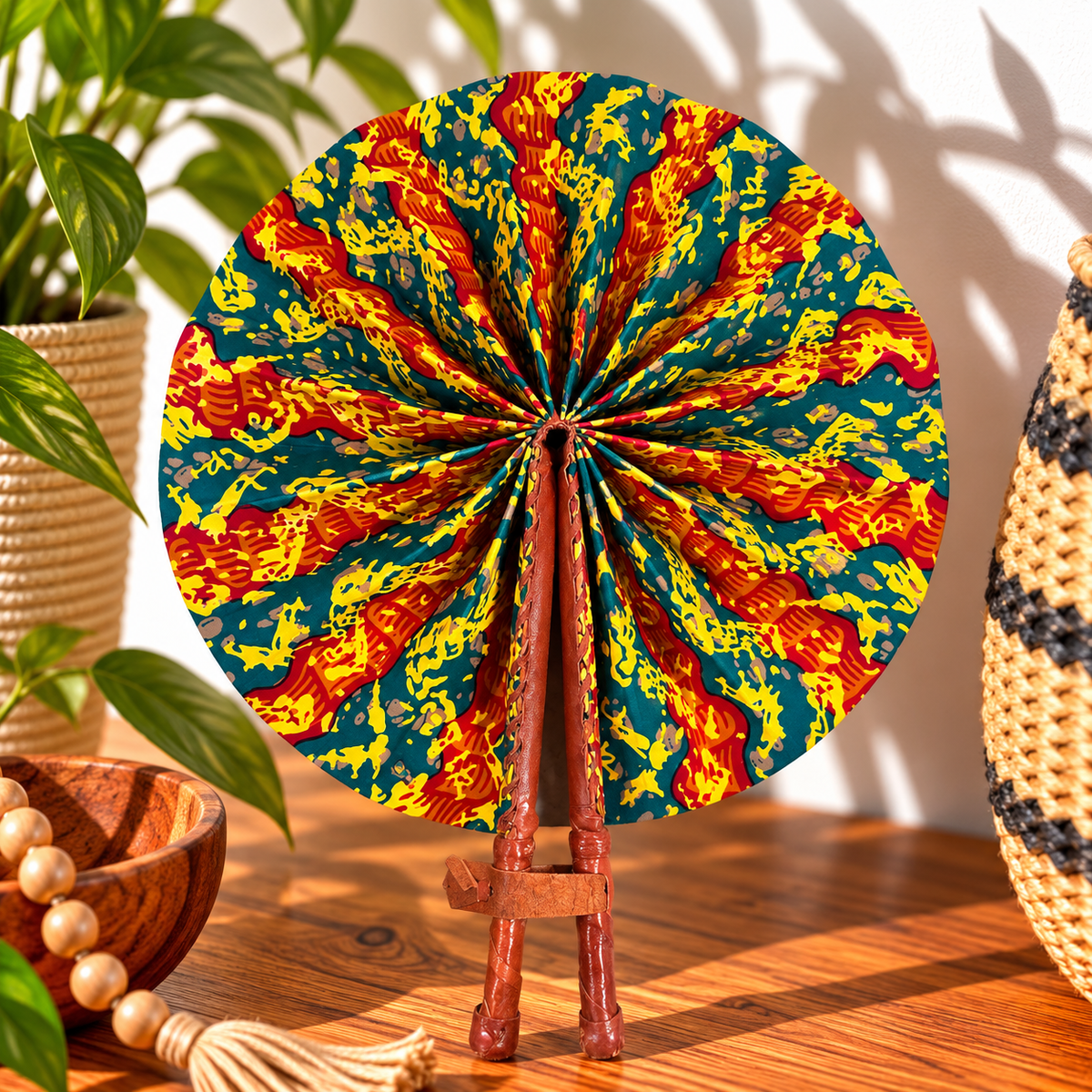 African Fabric Fan