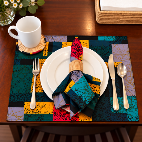 Tooro African Print Placemats | Set of 4