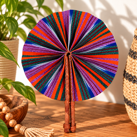 African Fabric Fan