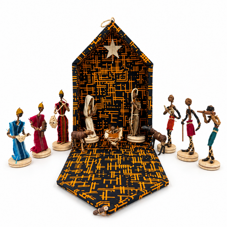 Ugandan Banana Fiber Nativity