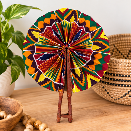 African Fabric Fan