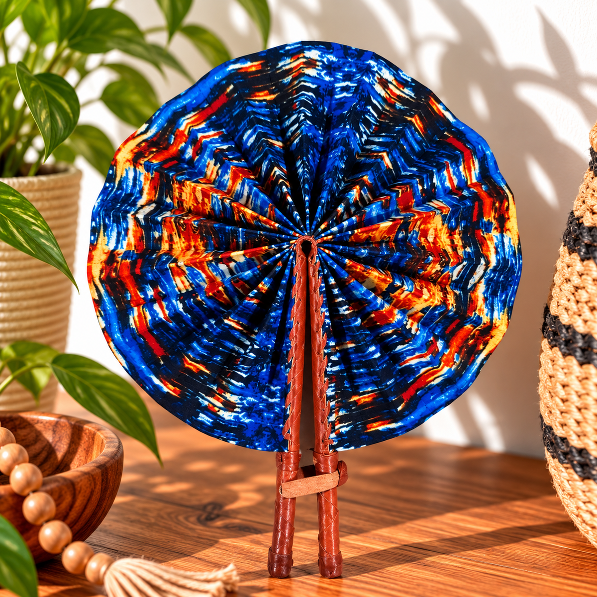 African Fabric Fan