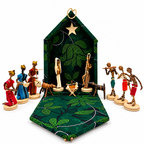 Ugandan Banana Fiber Nativity
