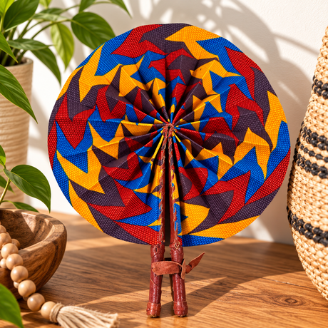 African Fabric Fan