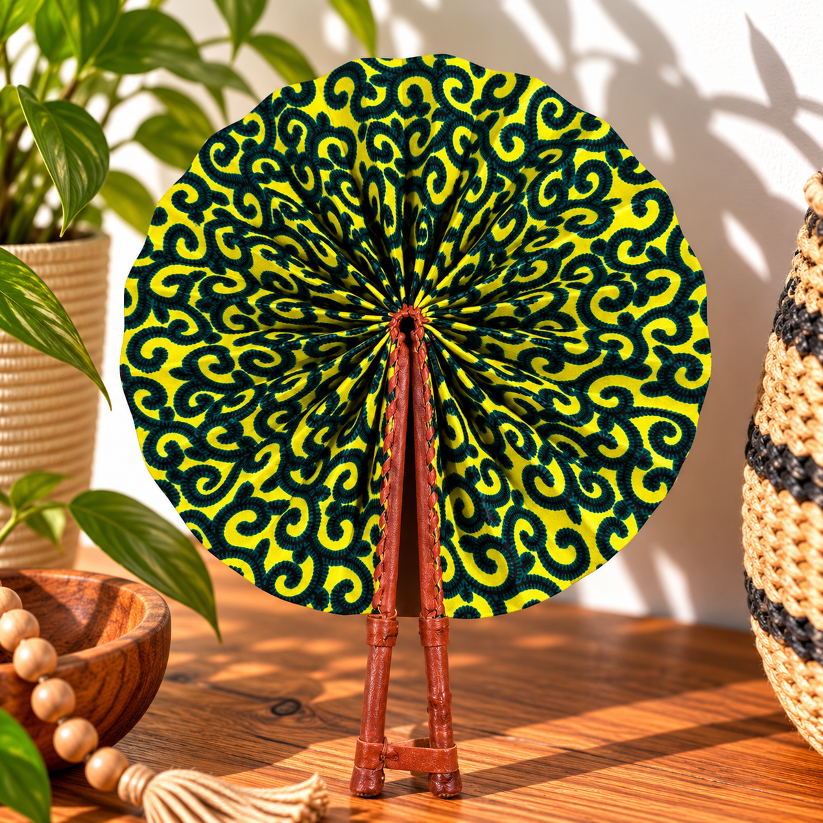 African Fabric Fan