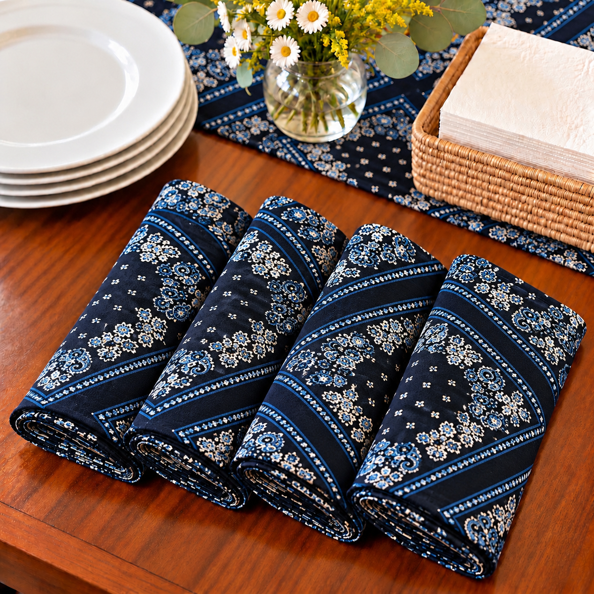 Tooro African Print Cloth Napkins