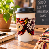 African Fabric Coffee Sleeve