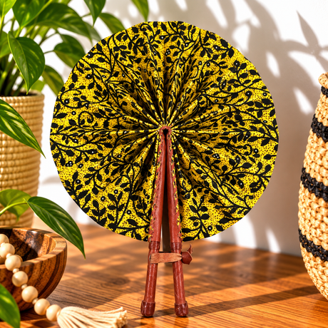 African Fabric Fan