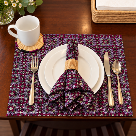 Tooro African Print Placemats | Set of 4