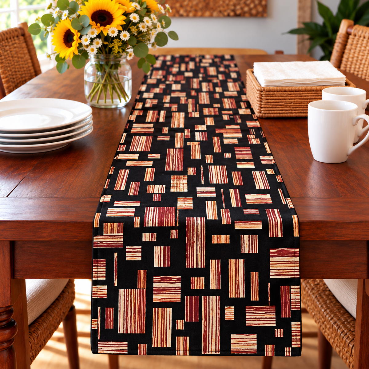 Tooro African Print Table Runner