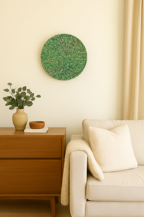 Green Swirl Basket