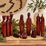 Ugandan Hand-Carved Wood Nativity