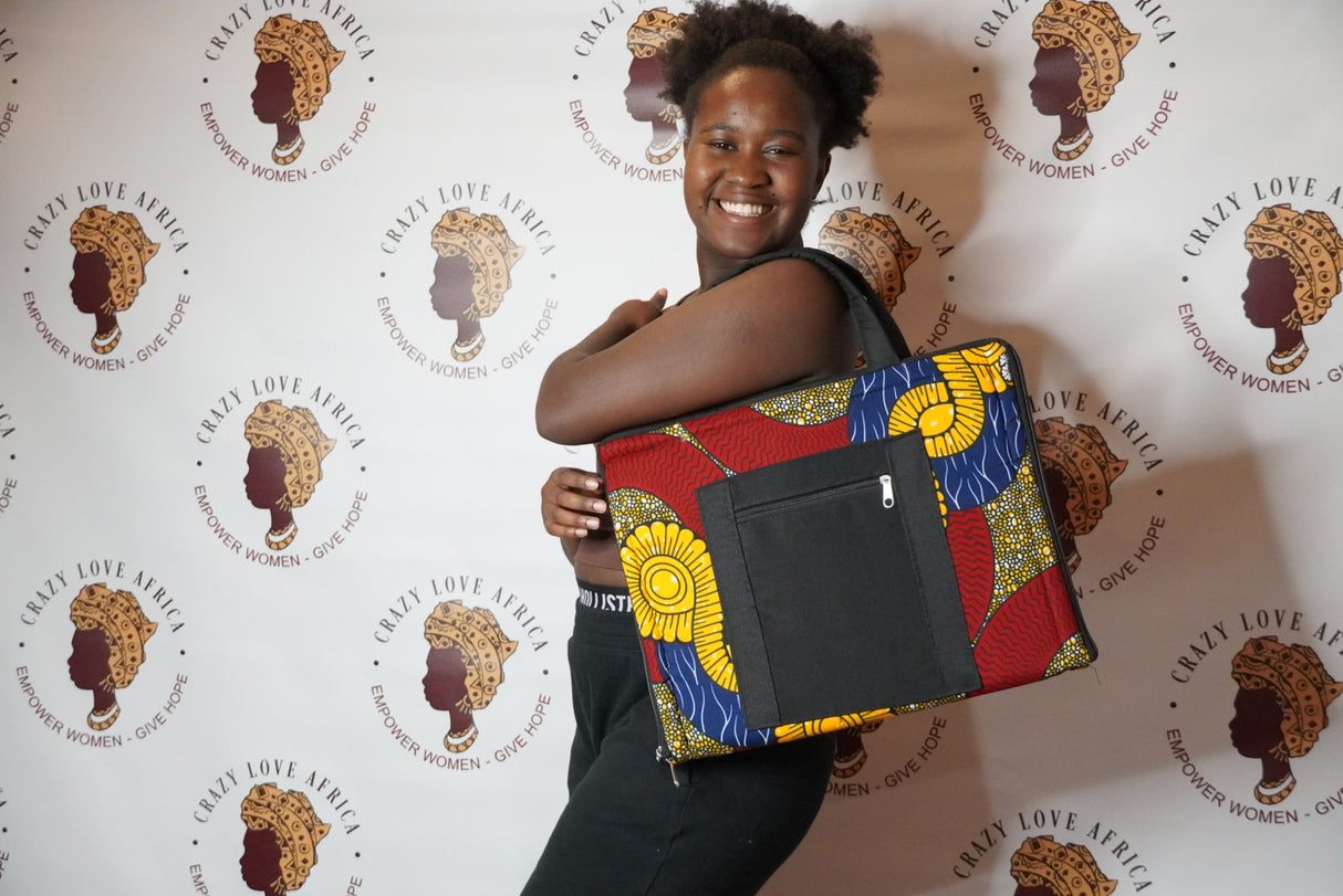 Ugandan Fabric Laptop Bag