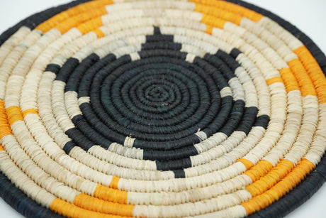 Black Flower Trivet