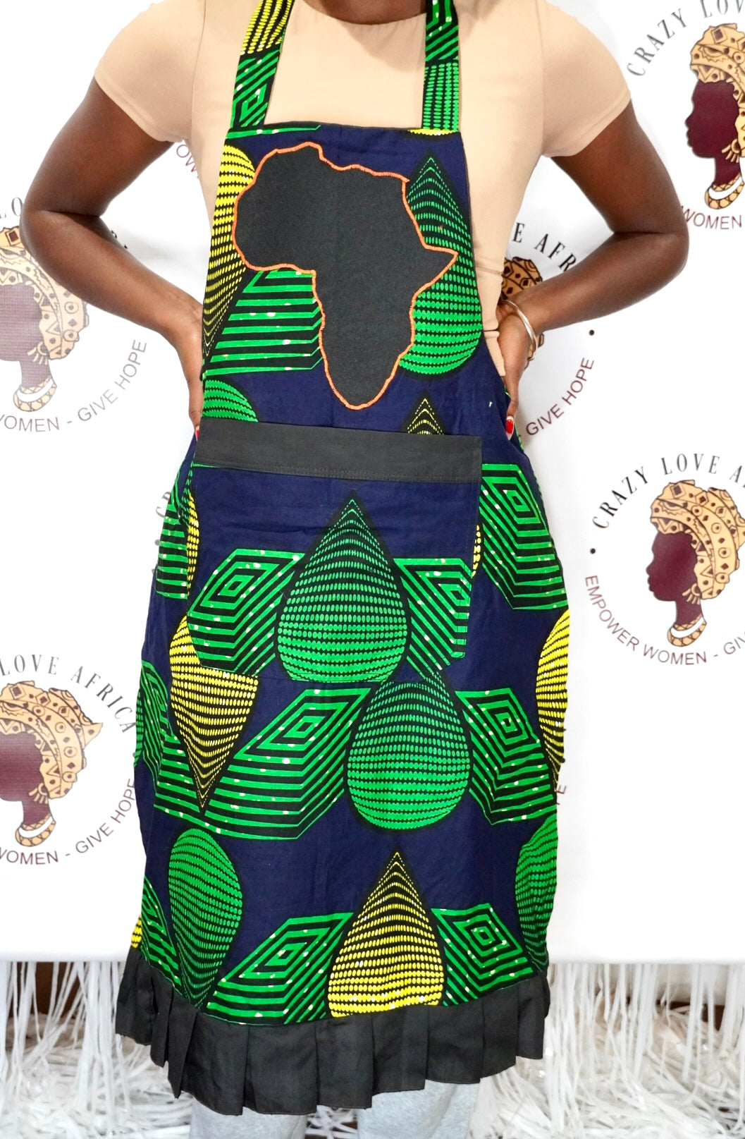 Ugandan Fabric Africa Aprons