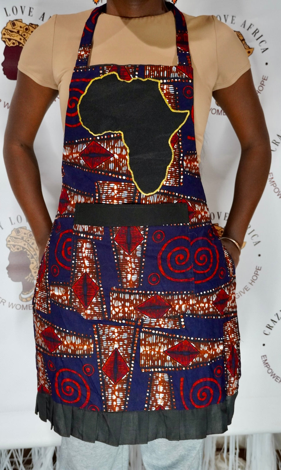 Ugandan Fabric Africa Aprons