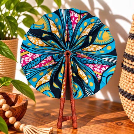 African Fabric Fan