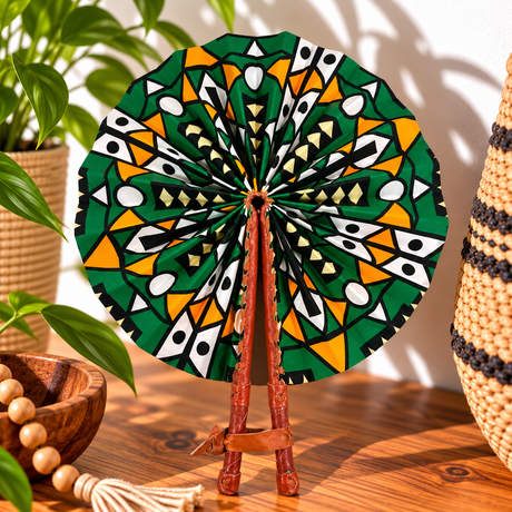 African Fabric Fan