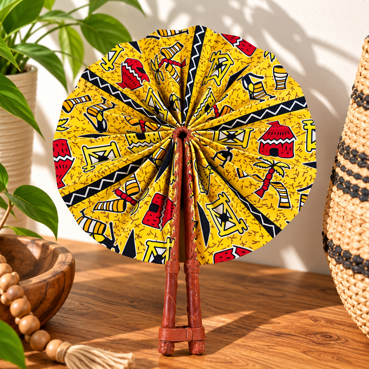 African Fabric Fan
