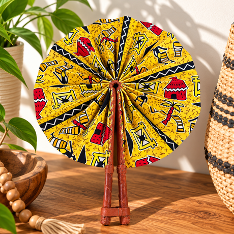 African Fabric Fan