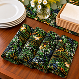 Tooro African Print Cloth Napkins | Set of 4