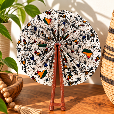 African Fabric Fan