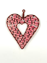 Ugandan Paper Bead Heart Ornaments
