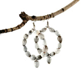 Job's Tears Hoop Earrings