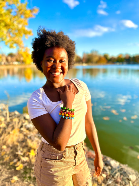 Ugandan Paper Bead Bracelet Set