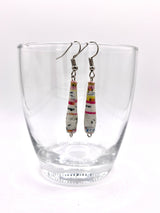 Cone Shaped Paper Bead Earrings