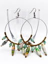 Ugandan Paper Bead Hoop Earrings