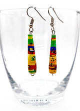 Cone Shaped Paper Bead Earrings