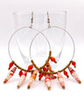Ugandan Paper Bead Hoop Earrings