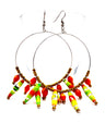 Ugandan Paper Bead Hoop Earrings