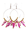 Ugandan Paper Bead Hoop Earrings