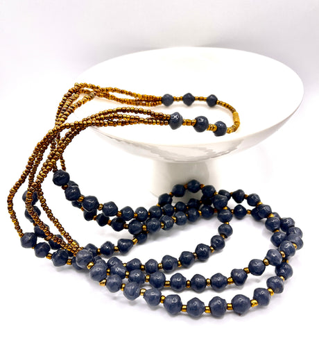 Ugandan Paper Bead Necklace (10 Colors)