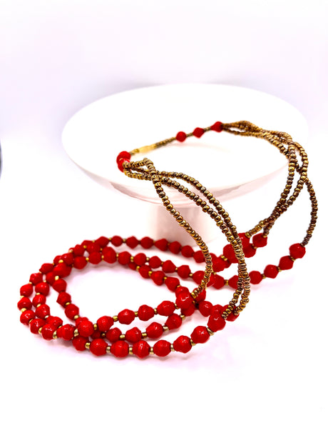Ugandan Paper Bead Necklace (10 Colors)