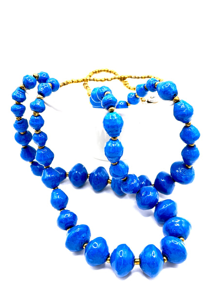 Double Strand Ugandan Paper Beads (6 Colors)