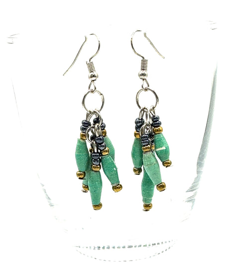 Amaizi Paper Bead Earrings