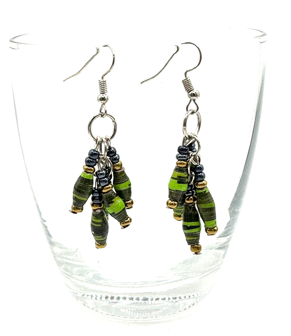 Amaizi Paper Bead Earrings